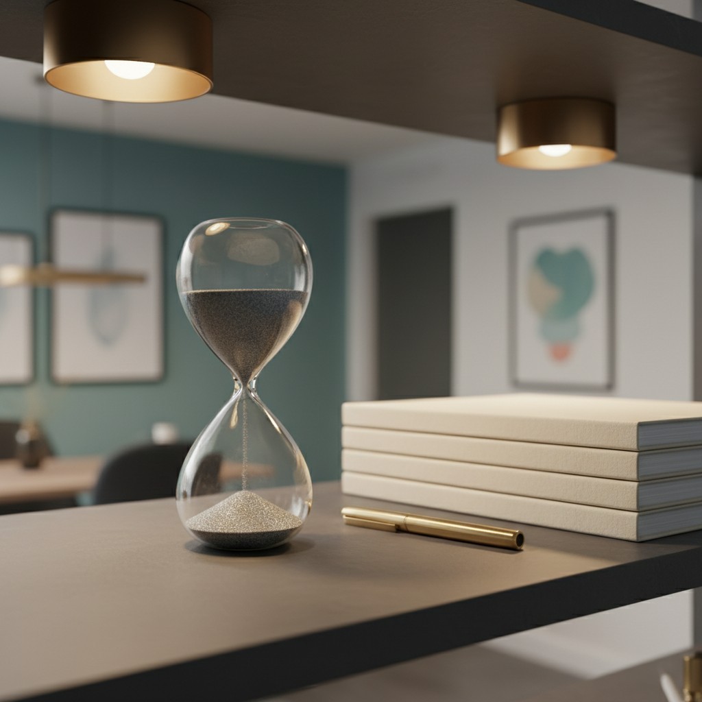 Graphic for "Hourglass and Other Desk Items"